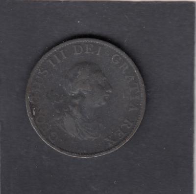 Beschrijving: 1/2 Penny GEORGIUS III 